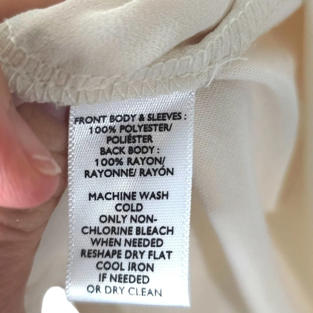 Loft Petite Ruffle Mixed Media Blouse - Picture 8 of 9